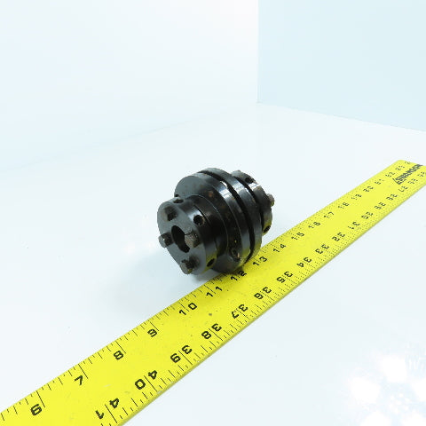 22mm x 35mm Flexible Disc Steel Shaft Coupling 80mm OAL