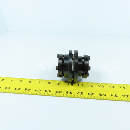 22mm x 35mm Flexible Disc Steel Shaft Coupling 80mm OAL