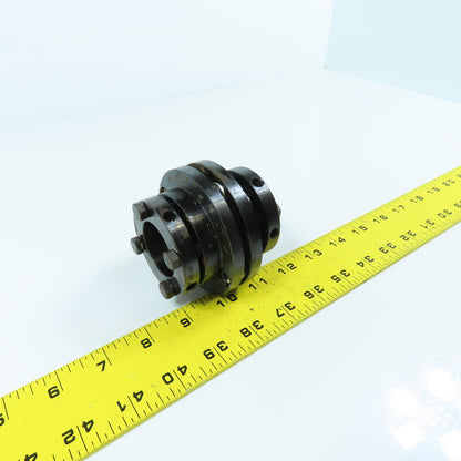 22mm x 35mm Flexible Disc Steel Shaft Coupling 80mm OAL