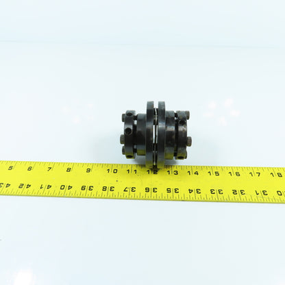 22mm x 35mm Flexible Disc Steel Shaft Coupling 80mm OAL