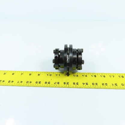 22mm x 35mm Flexible Disc Steel Shaft Coupling 80mm OAL