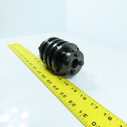 22mm x 35mm Flexible Disc Steel Shaft Coupling 115mm OAL