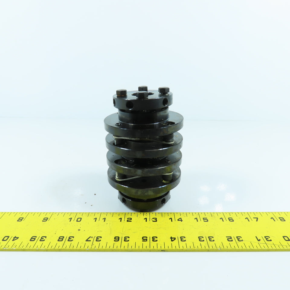 22mm x 35mm Flexible Disc Steel Shaft Coupling 115mm OAL