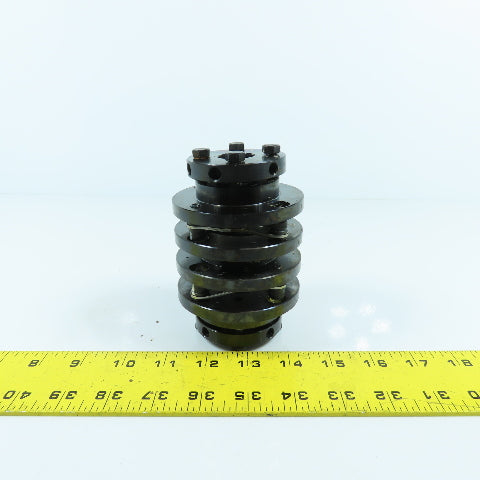 22mm x 35mm Flexible Disc Steel Shaft Coupling 115mm OAL