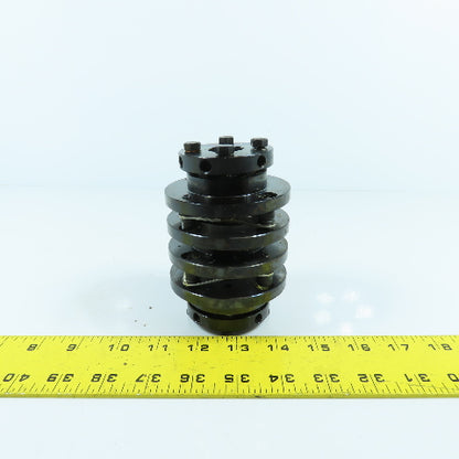 22mm x 35mm Flexible Disc Steel Shaft Coupling 115mm OAL