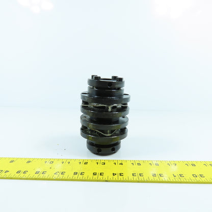 22mm x 35mm Flexible Disc Steel Shaft Coupling 115mm OAL