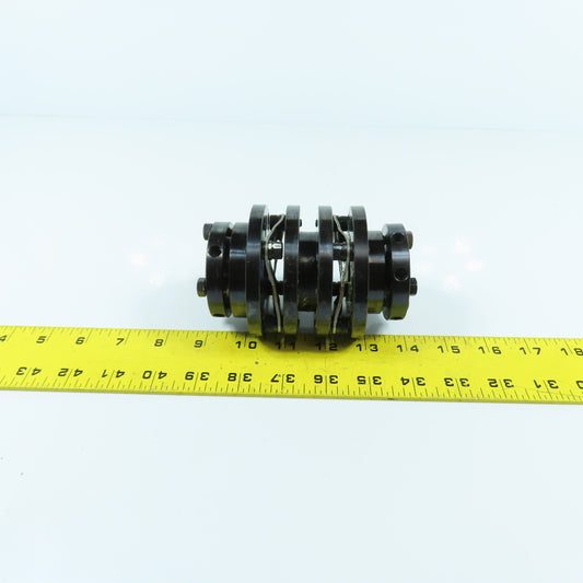 22mm x 35mm Flexible Disc Steel Shaft Coupling 115mm OAL