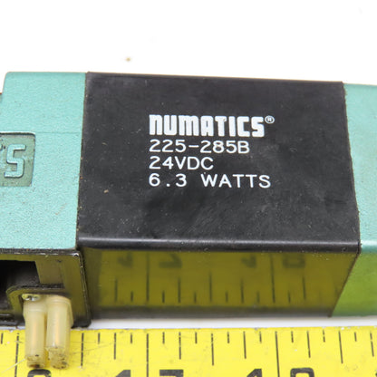 Numatics 082SS625M015M 5/3 Position Closed Center Pneumatic Solenoid Valve 24VDC