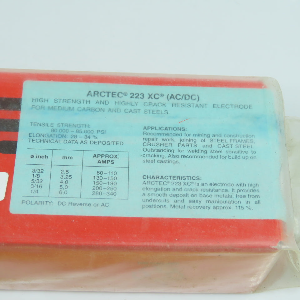 Arctec 223 XC 3.25-1/8Medium Carbon Steel & Cast (AC/DC) Electrodes 4.5kg