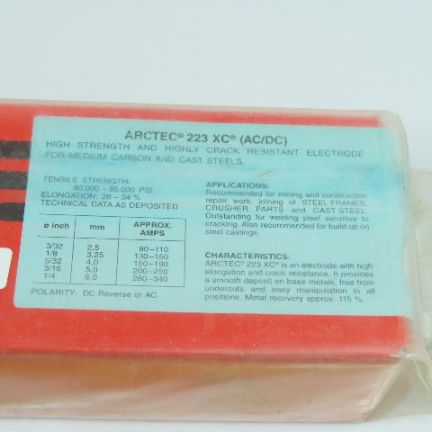 Arctec 223 XC 3.25-1/8Medium Carbon Steel & Cast (AC/DC) Electrodes 4.5kg