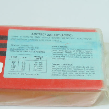 Arctec 223 XC 3.25-1/8Medium Carbon Steel & Cast (AC/DC) Electrodes 4.5kg