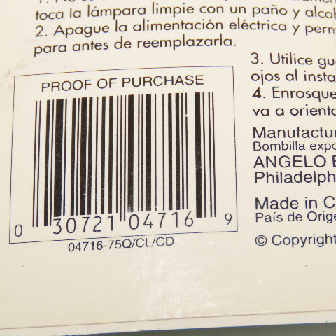 Abco 04716 120V 75W Halogen Lamp Light Bulb E-11 Mini-Can Base Lot Of 2