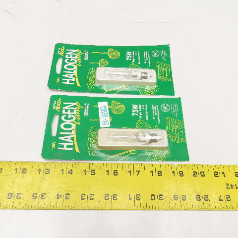 Abco 04716 120V 75W Halogen Lamp Light Bulb E-11 Mini-Can Base Lot Of 2