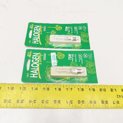 Abco 04716 120V 75W Halogen Lamp Light Bulb E-11 Mini-Can Base Lot Of 2