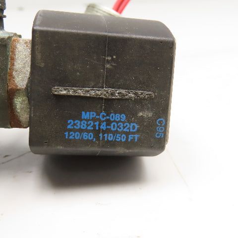 Asco EF8210G4 Red Hat 1" NPT Solenoid Valve 5-150PSI Air Inert Gas 120V