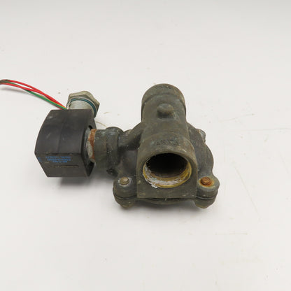 Asco EF8210G4 Red Hat 1" NPT Solenoid Valve 5-150PSI Air Inert Gas 120V