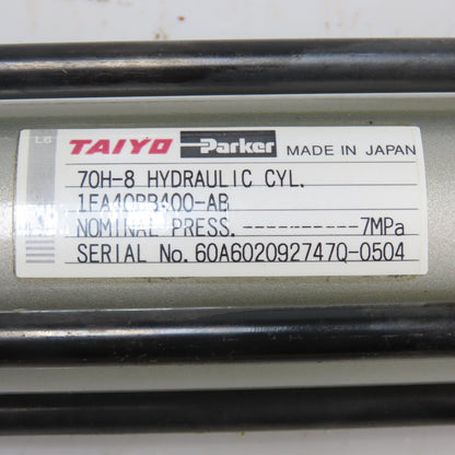 Taiyo Parker 70H-8 1FA40BB400-AB Double Acting Hydraulic Cylinder 40mm Bore 7MPa