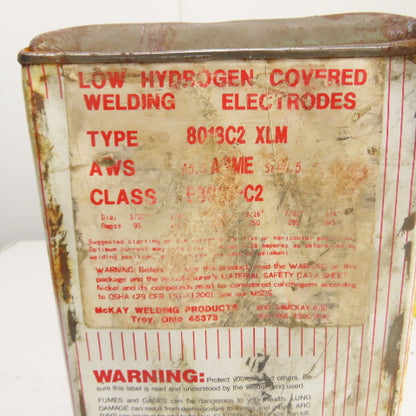 McKay Low Hydrogen Covered Welding Electrodes 3/32" 45 LBS