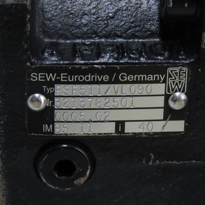 Sew Eurodrive PSF511/VL090 Planetary Gear Motor i 40 W/ VL 090 5:1 C0