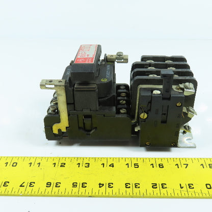 General Electric CR208B100DMA Nema Size 0 Motor Starter 18A 600V 5HP 120V Coil