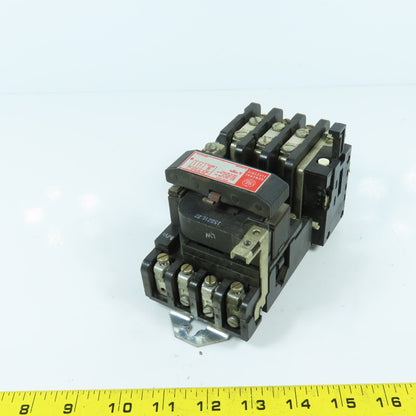 General Electric CR208B100DMA Nema Size 0 Motor Starter 18A 600V 5HP 120V Coil