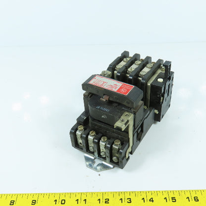 General Electric CR208B100DMA Nema Size 0 Motor Starter 18A 600V 5HP 120V Coil