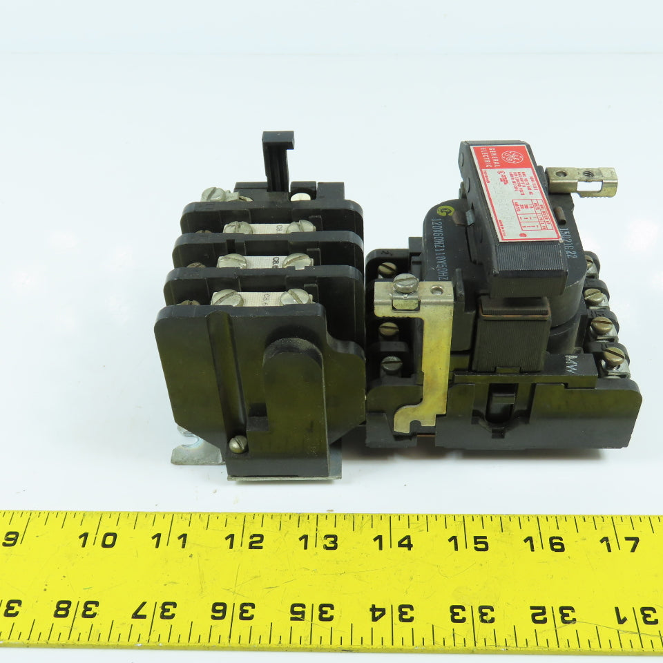 General Electric CR208B100DMA Nema Size 0 Motor Starter 18A 600V 5HP 120V Coil