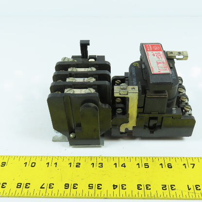 General Electric CR208B100DMA Nema Size 0 Motor Starter 18A 600V 5HP 120V Coil