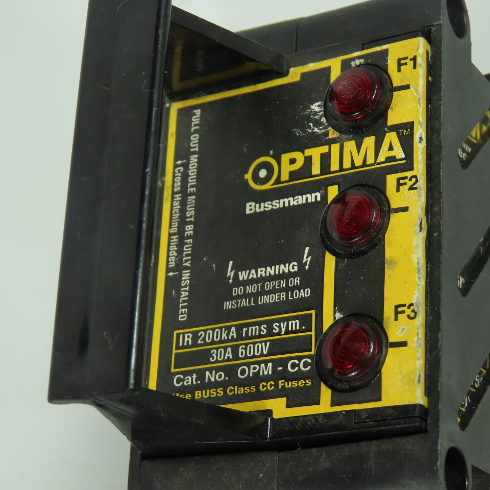 Bussmann Optima OPM-CC Overcurrent Protection Module Fuse Holder 30A 600V Lot/3