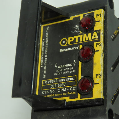 Bussmann Optima OPM-CC Overcurrent Protection Module Fuse Holder 30A 600V Lot/3