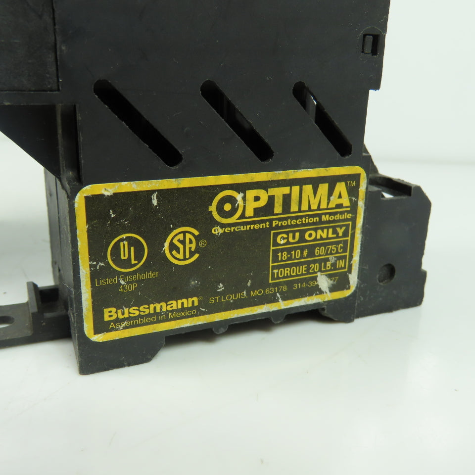 Bussmann Optima OPM-CC Overcurrent Protection Module Fuse Holder 30A 600V Lot/3