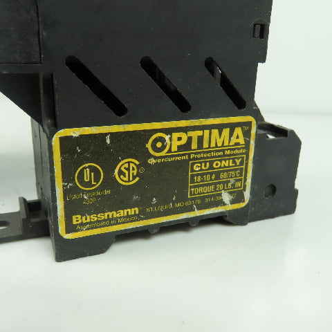 Bussmann Optima OPM-CC Overcurrent Protection Module Fuse Holder 30A 600V Lot/3