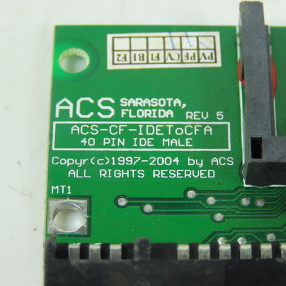 ACS ACS-CF-IDEToCFA Rev 5 40 Pin IDE Male Compact Flash Adapter