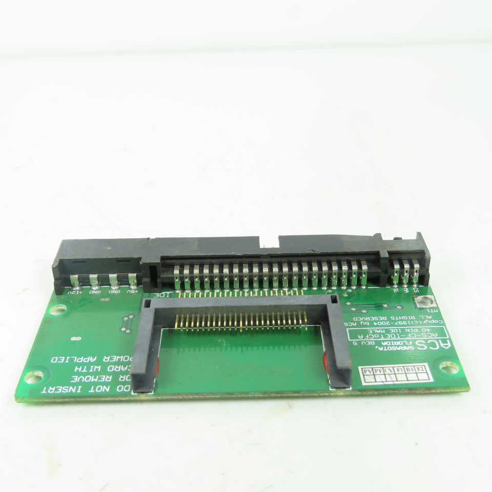 ACS ACS-CF-IDEToCFA Rev 5 40 Pin IDE Male Compact Flash Adapter