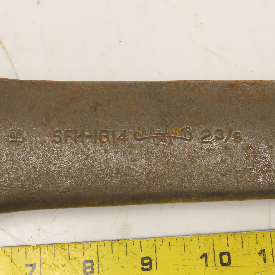 Williams 2-3/8" Box End Straight Striking Wrench 12 Point 13" OAL