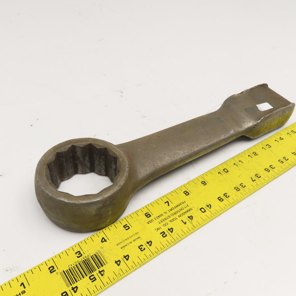 Williams 2-3/8" Box End Straight Striking Wrench 12 Point 13" OAL