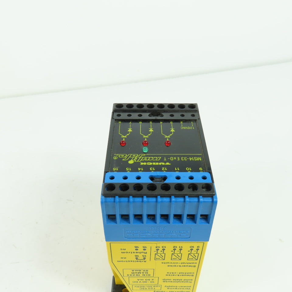 Turck MS14-33 Ex0-T Multi-Safe Amplifier Relay Module 120VAC