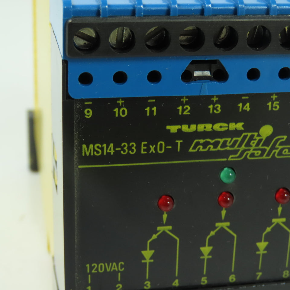 Turck MS14-33 Ex0-T Multi-Safe Amplifier Relay Module 120VAC