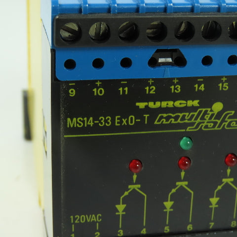 Turck MS14-33 Ex0-T Multi-Safe Amplifier Relay Module 120VAC