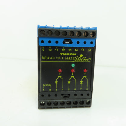 Turck MS14-33 Ex0-T Multi-Safe Amplifier Relay Module 120VAC