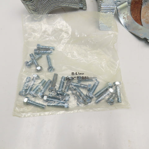 Cooper B2015 3" Strut Clamp Zinc Steel Lot Of 40 Pairs Missing Screws See Info.