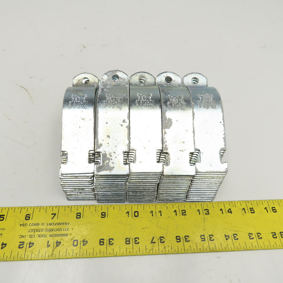 Cooper B2015 3" Strut Clamp Zinc Steel Lot Of 40 Pairs Missing Screws See Info.