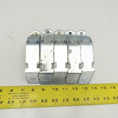 Cooper B2015 3" Strut Clamp Zinc Steel Lot Of 40 Pairs Missing Screws See Info.