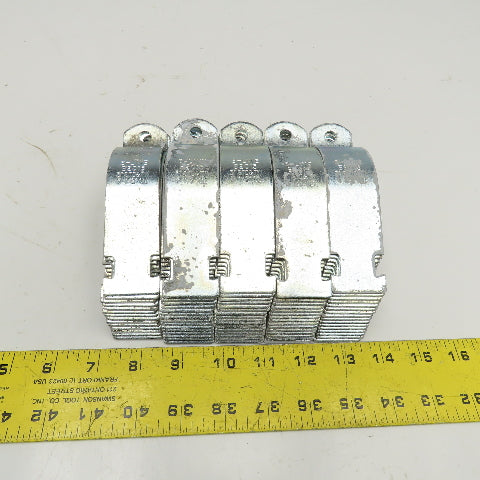 Cooper B2015 3" Strut Clamp Zinc Steel Lot Of 40 Pairs Missing Screws See Info.