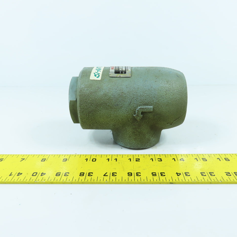 Nachi CA-T10-1-20 Right Angle In-Line Check Valve 1-1/4" 3045PSI 84.5GPM
