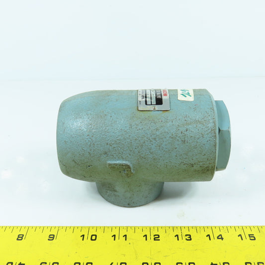 Nachi CA-T10-1-20 Right Angle In-Line Check Valve 1-1/4" 3045PSI 84.5GPM