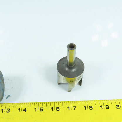 Greenfield 43mm Hole Cutter W/ 1/4" Pilot HS TRW 1/2" Shank 5-Flute