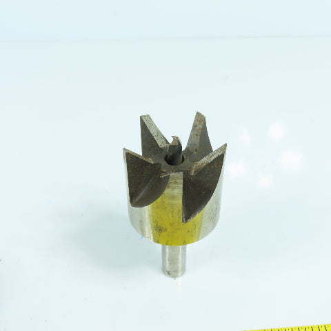 Greenfield 43mm Hole Cutter W/ 1/4" Pilot HS TRW 1/2" Shank 5-Flute