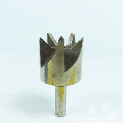 Greenfield 43mm Hole Cutter W/ 1/4" Pilot HS TRW 1/2" Shank 5-Flute
