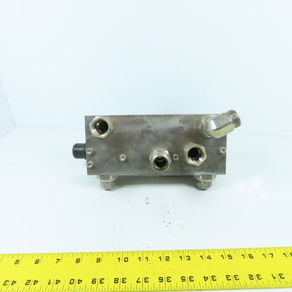 John Crane Safeunit Stainless Steel Water Control /Monitoring Manifold 15GPM LPM